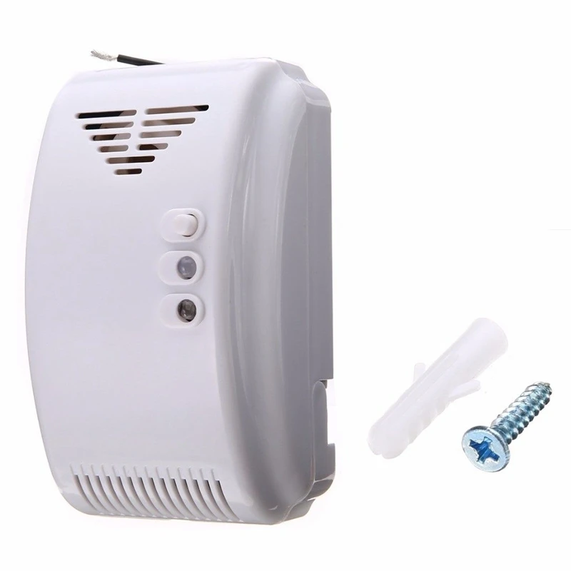 DC12V Security LPG Natural Gas Leak Sensor Detector For Home Kitchen 6