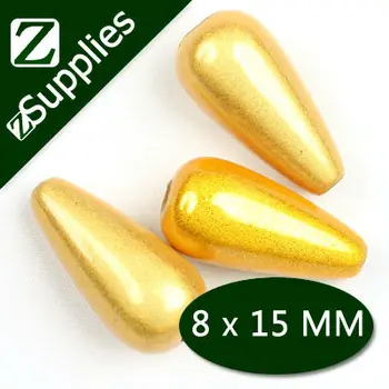 

Marquise Shape Shinning Acrylic Miracle Beads 8*15 MM, Light Topaz Perle Magique Wholesale for Jewelry