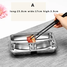 Edelstahl Reisgericht platte von student lunchbox einfach zu reinigende hitzebeständige erwachsenen mittagessen tablett mit einem deckel vier stile