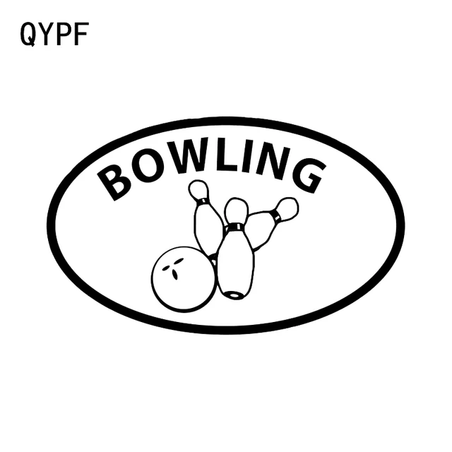 Best Offers QYPF 14.2*8.7CM Bowling Game Decor Vinyl Car Sticker Accessories Extreme Movement C16-1306