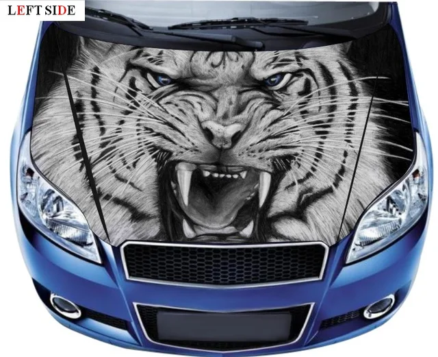 LEFT SIDE 3d Car Sticker Creative Car Styling Covers Customize Hood
