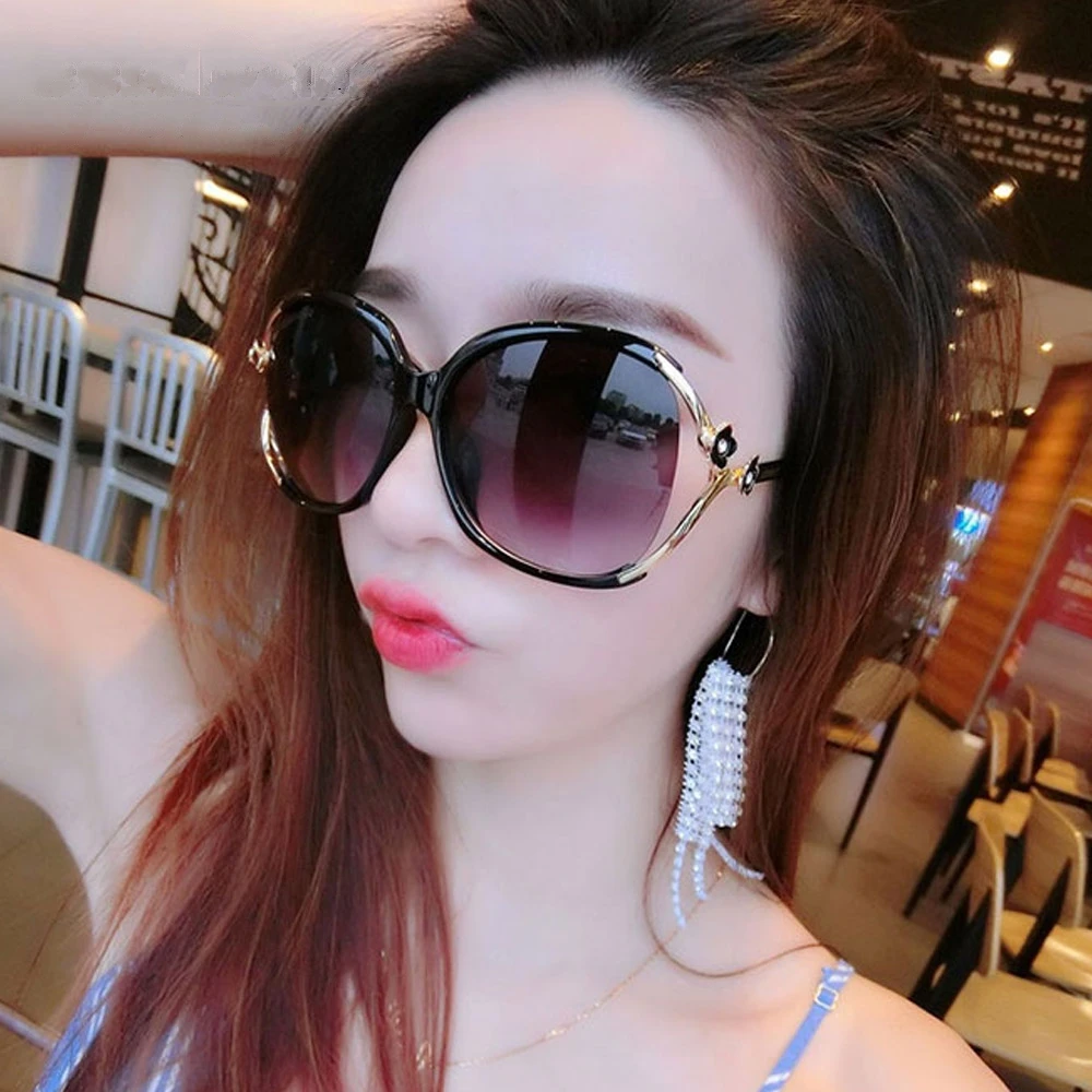 Women Sunglasses Retro Sun Glasses Big Frame Shades UV 400 Eyewear Oculos De sol Gafas Lunette de Soleil 2019 New Fashion