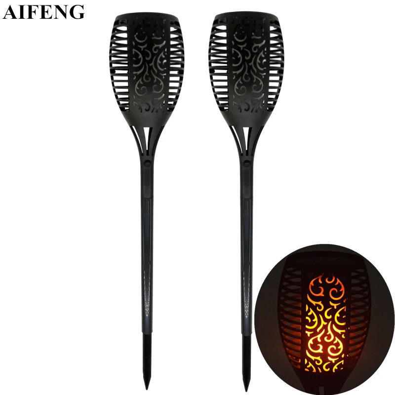 

AIFENG Led Solar Torch Light Flame Flickering Outdoor Waterproof Lawn Lights Light Control Garden Pathway Yard Patio Torch Light