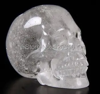 

QUARTZ ROCK CRYSTAL Carved Crystal Skull, Realistic, Crystal Healing