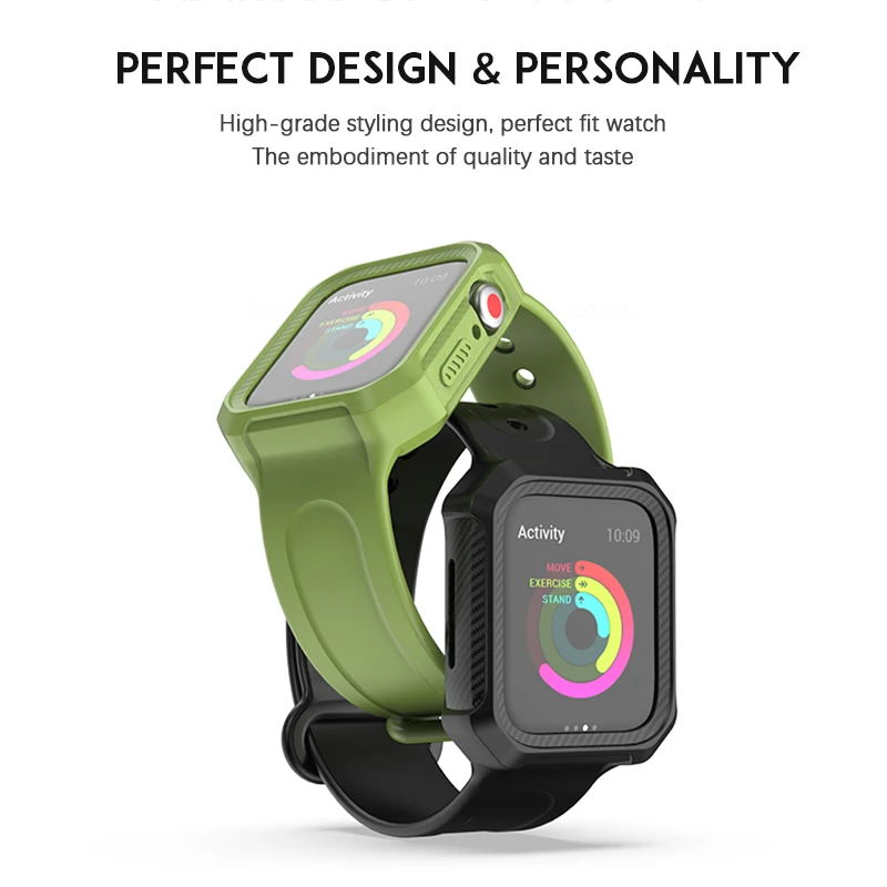 Laforuta для Apple Watch Band 44 мм 40 мягкий силиконовый спортивный ремешок с защитным чехлом