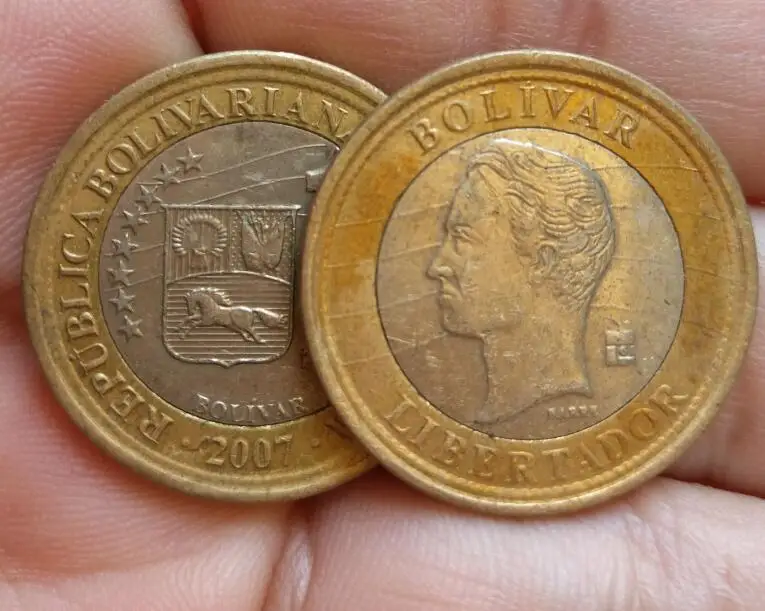 

24mm Bolivar ,100% Real Genuine Comemorative Coin,Original Collection