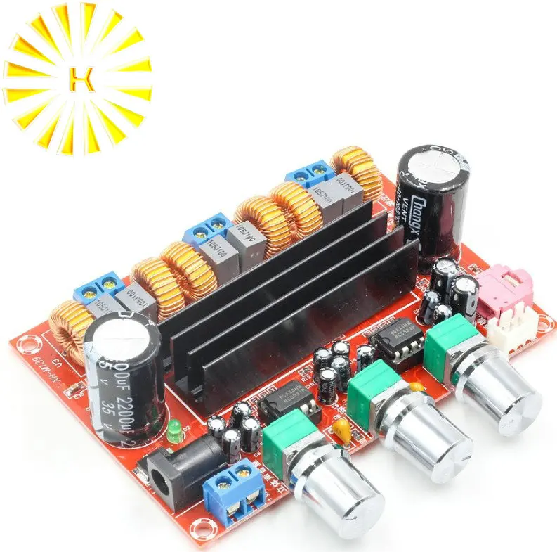 

New Amplifier Board TPA3116D2 50Wx2+100W 2.1 Channel Digital Subwoofer Power 12~24V