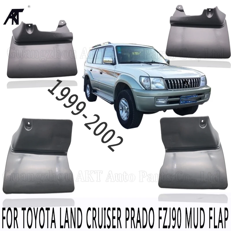 Брызговики передние и задние черные для Toyota Land Cruiser prado FZJ 90 99 02|Грязезащита| |