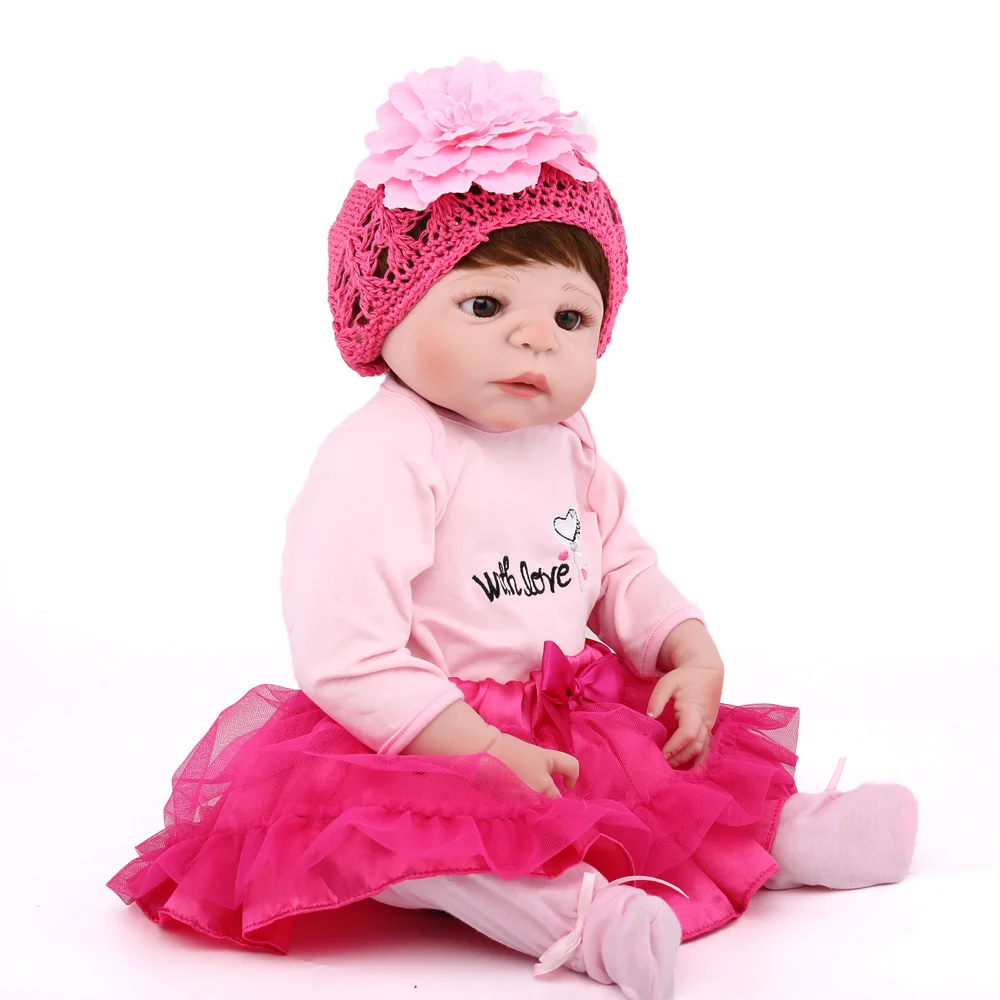 Кукла реборн силиконовая NPKDOLL 55 см 22 дюйма|Куклы| |