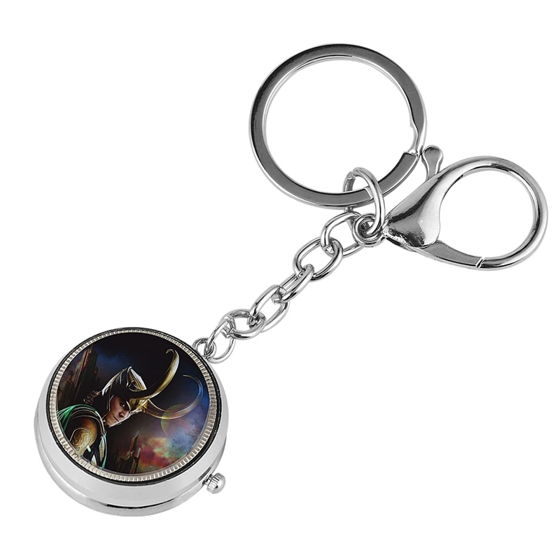 Брелок часы Harrg Potter The Little Prince G Masonic тема кварцевые часы с подвеской Брелоки ювелирные изделия сумка брелок для ключей подарок - Цвет: Avengers Loki