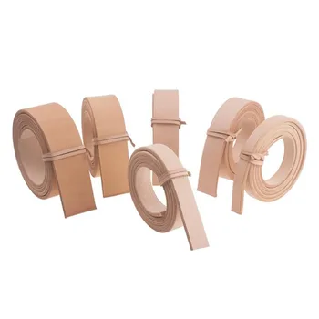 

100-120cm Length1.4~3.9cm Width 0. 35--0.4cm Thickness Tanning Leather Natural Cowhide Butt Leather Strap for DIY Leathercraft