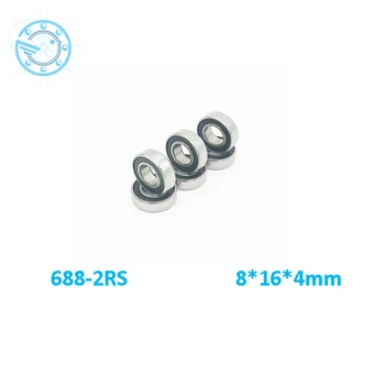 

free shipping 50 pcs/lot 8*16* 5mm Metal Shielded Deep Groove Ball Bearing 688ZZ 688 bearing
