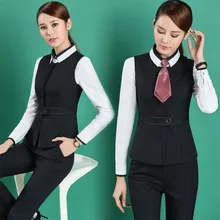 Формальный Профессиональный весенне-осенний Модный деловой женский жилет пальто жилет женские офисные блейзеры куртки Топы Верхняя одежда S-4Xl