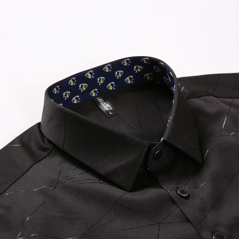 Goede Dudalina Stripe shirt Mannen shirt Mannen met lange mouwen Blouse Slim Fit Man Man sociale boek Sergio K Jacquard