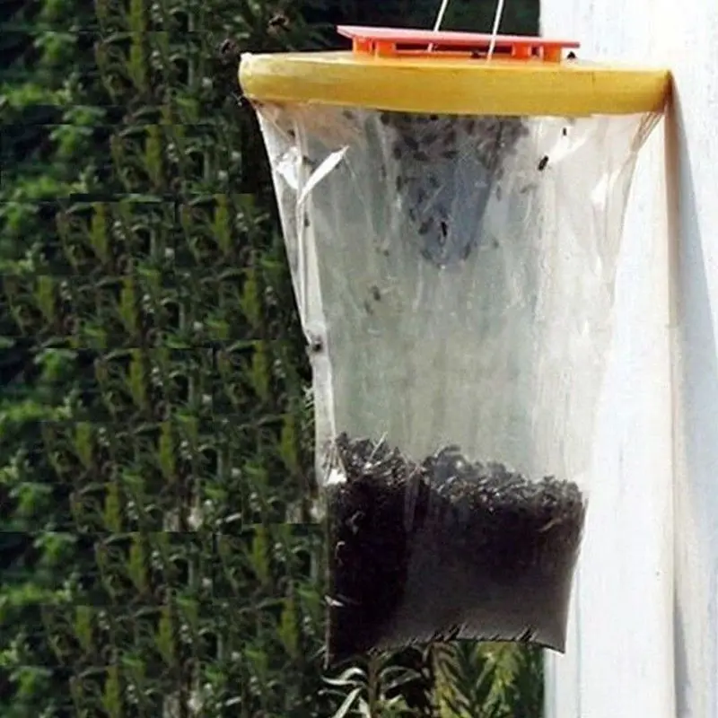 2 шт. муха мешок ловушка красный топ Ловца убивает 20000 мух насекомых борьбы с вредителями