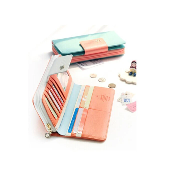 

Xiniu Birds Clutch Wallet PU Leather Case Long Zip Button Card Purse for ladies