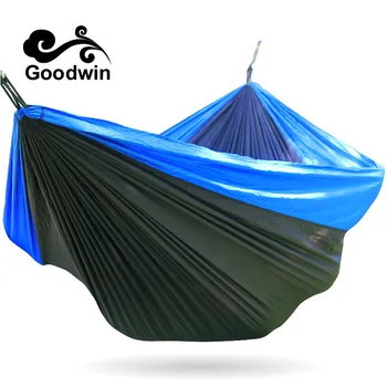 

GOODWIN# Portable 300 kg Load-bearing Outdoor Garden Hammock Hang Bed Travel Camping Swing Survival Outdoor Sleeping Easy Fixing