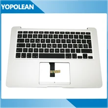 Топ Дело Упор для рук Швейцарский Клавиатура для ноутбука Macbook Air 1" черный без рамки Швейцария макет A1466 2013 года