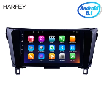 

Harfey Bluetooth 9" Android 8.1 GPS Radio car Multimedia player Navigation System for 2013 2014 Nissan X-Trail Rear camera 1080P