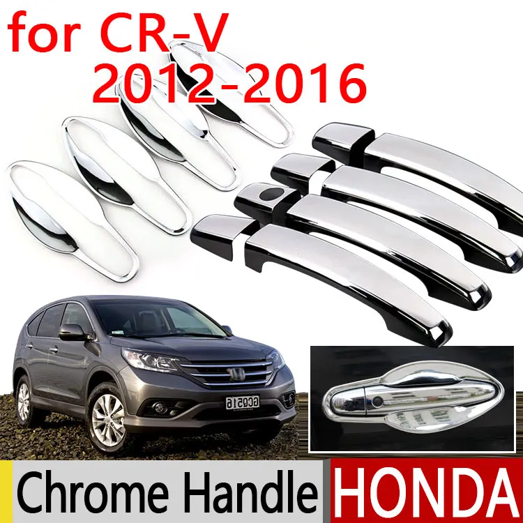 Manija de puerta cromada para Honda CRV CR V, accesorios de manija de puerta cromada 2012, 2016, pegatinas de decoración para coche, 2014 2015|chrome door handle|chrome doorcover handle - AliExpress