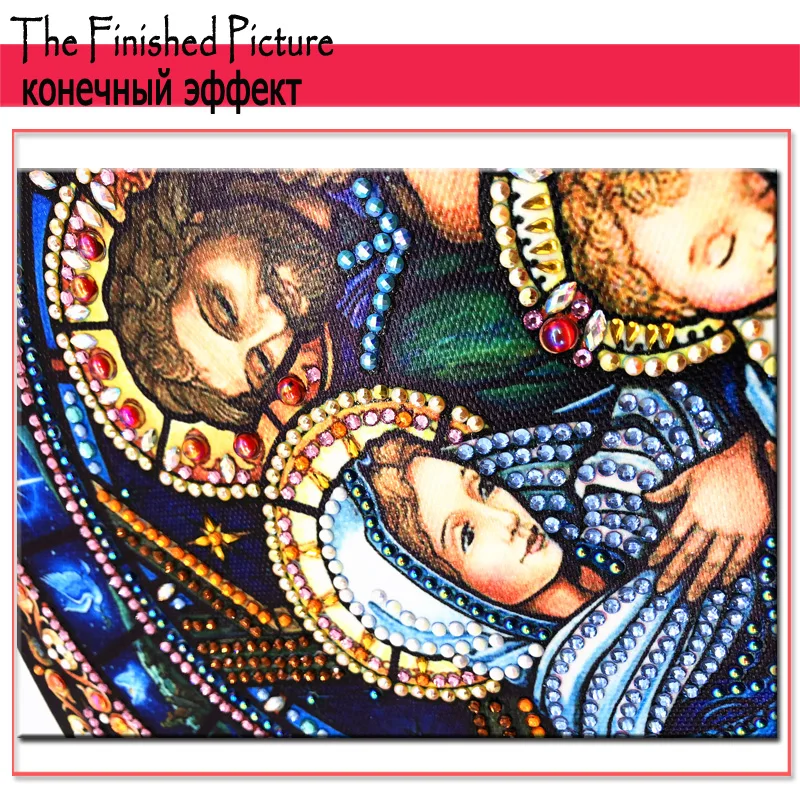RUBOS DIY Diamond Painting Healer Pantheleimon Icon Religion Diamond Embroidery Mosaic Orthodox 5D Big Bead Pearls Crystal Sale (13)