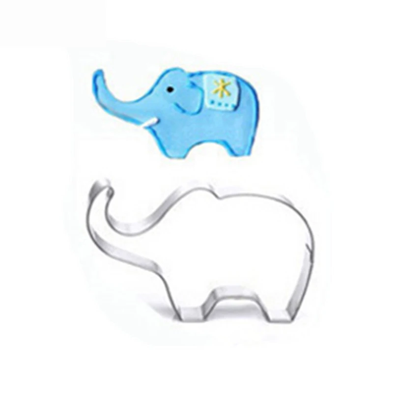 1*Elephant Animal Stainless Steel Cookie Cutter Baking Biscuit Pastry Mold Best 