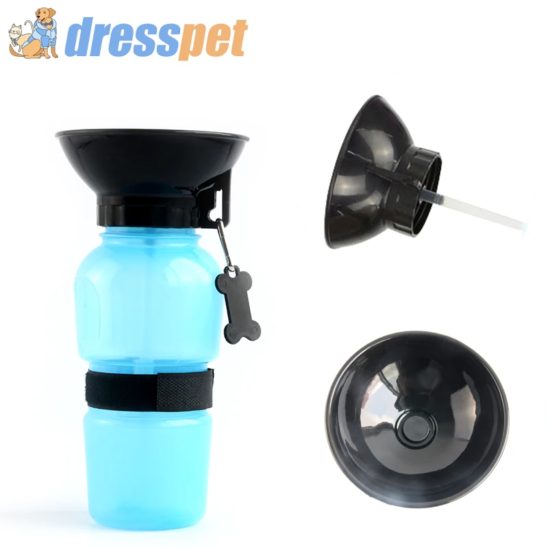 

Pet Dog Cat Water Bottle 500ML Plastic Anti-fall Cup Portable Travel Bowls For Small Large Dogs Outdoor Feeder Water Drinker
