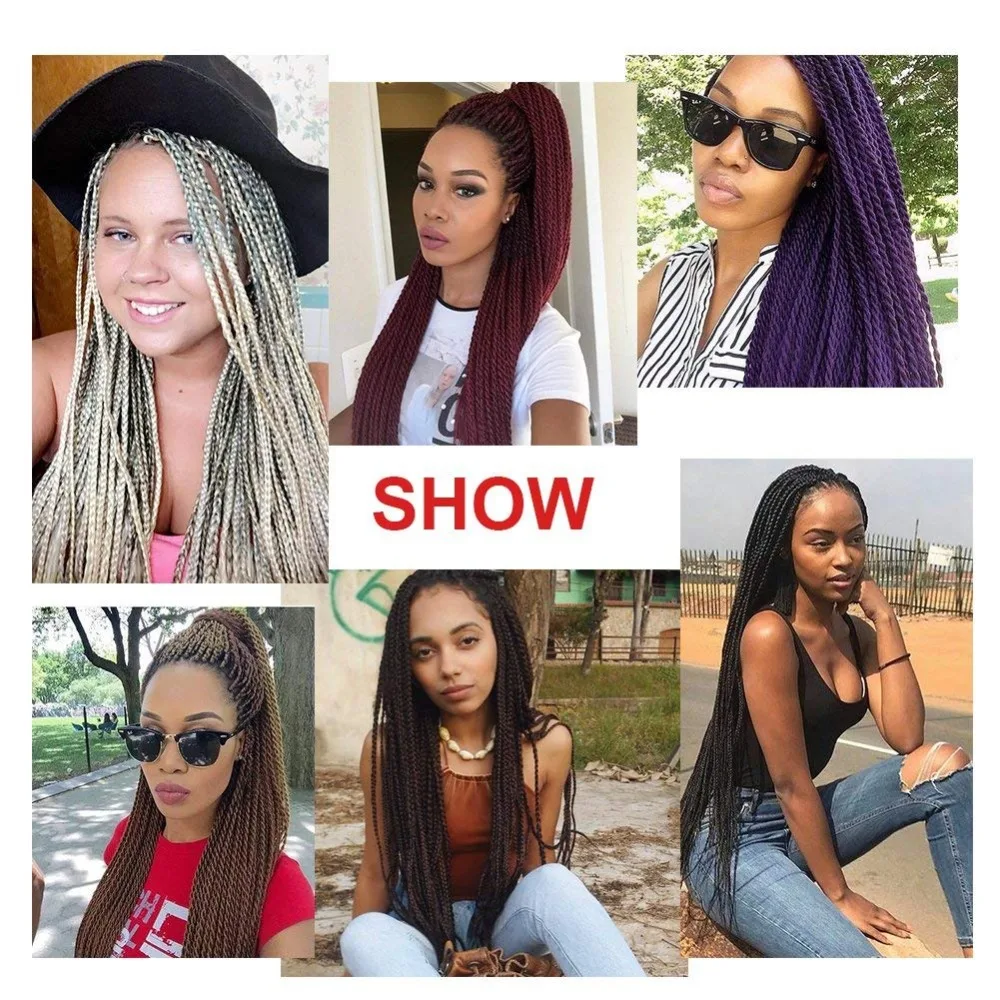 24 Polegada Jumbo Tranças de Crochê Ombre Cabelo Trança de Cabelo Sintético Tranças de Crochê 100 G/pc Extensões de Cabelo Azul Rosa Cinza Africano 11 Cheap Tranças Jumbo