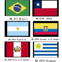 Национальная сборная Перу флаги мира 21*14 см в Южной Америке Бразилии, Чили, Бразилии, Перу