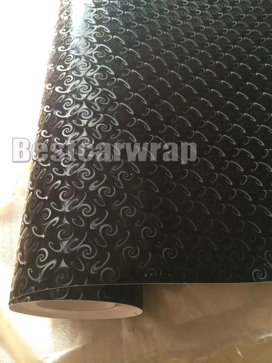 3d EMBOSSED vinyl car wrapping film union covering (2)