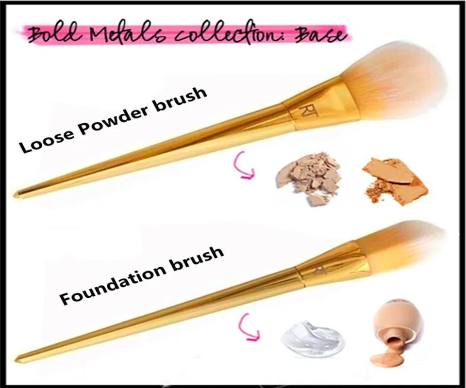 Make up Brushs Makeup sponge Maquillage Real Technique Makeup Brushs Powder Loose Box Belt foundation brush free shipping