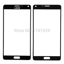 10pcs/lot Black White High Quality front Lens for Samsung Galaxy NOTE4 N9100 Replacement Outer Screen Glass Lens With Logo