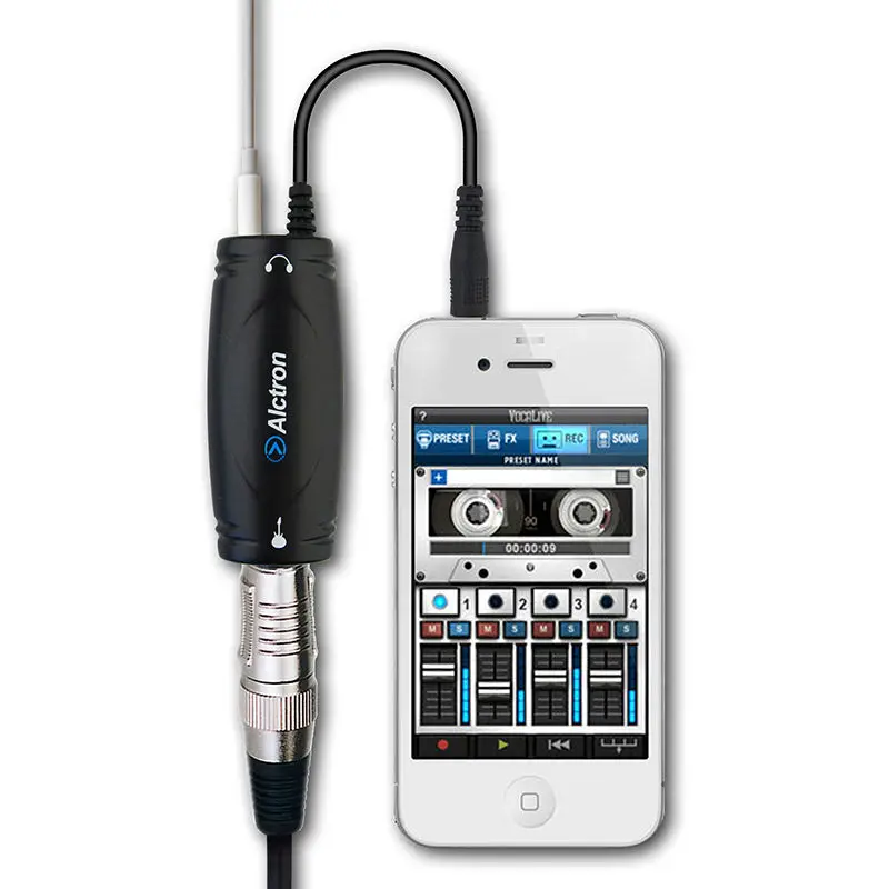 Alctron iLink 1 гитарный аудио интерфейс конвертер эффект смартфона|alctron audio|effect guitar |