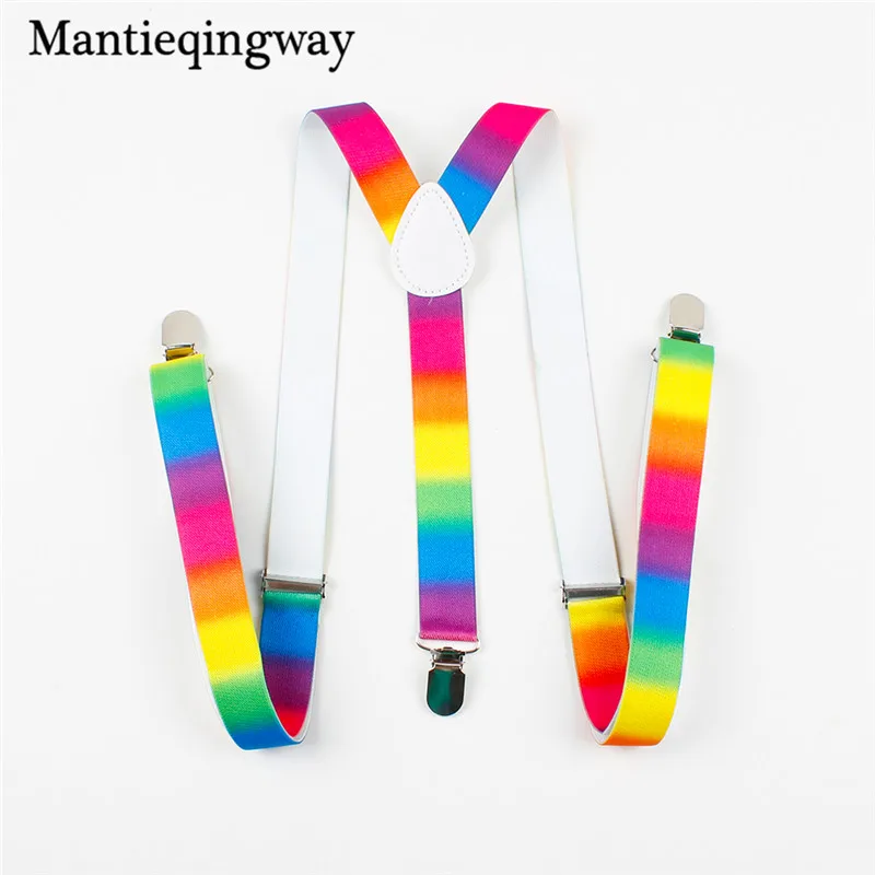 Mantieqingway, Новая мода бренд подтяжки для взрослых для мальчиков Регулируемый эластичный чулок родителей бандажа пояса ремень