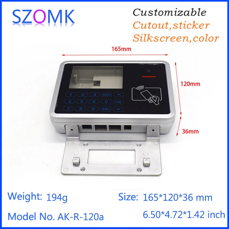 szomk plastic project box electrical plastic RFID enclosure box with keys keypad outdoor control enclosure LCD plastic case  (8).jpg