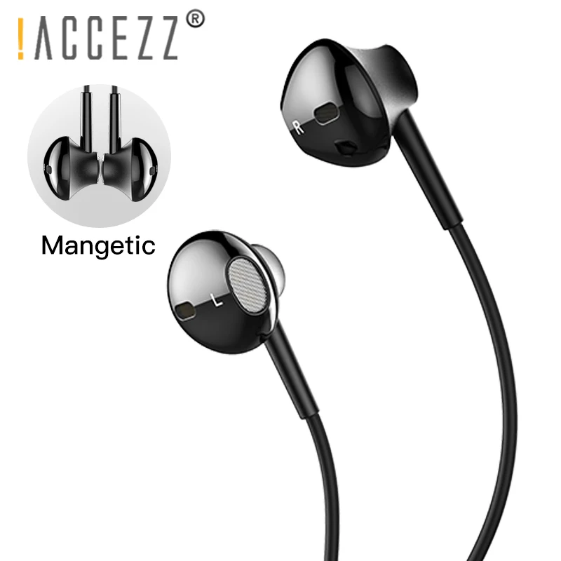  ACCEZZ 2 in 1 Magnetic Earphone For iphone XS MAX XR X 8 7 Plus Phone Charging Lighting Adapter In Ear Earphones For ipad Mini