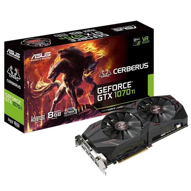 Special Price ASUS GTX1070Ti-A8G hell dog computer game graphics card 