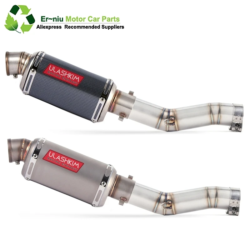 

K7 GSXR 600 750 GSXR700 GSXR750 Motorcycle Exhaust Muffler Middle Link Pipe Full System Slip On For Suzuki GSX R600 R700 R750 K7