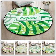 Пасторальный завод круглый ковер для гостиной компьютерный Chiar пол Придверный коврик для дома коврик мягкий коврик для спальни свежий стиль