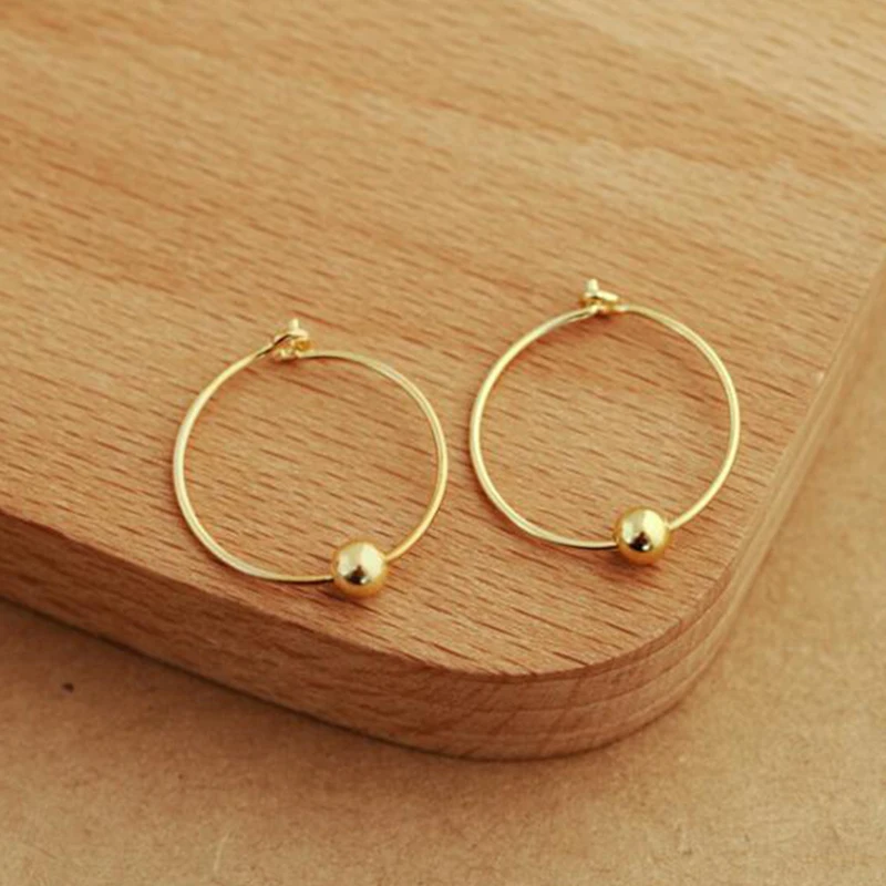 Простой стиль 925 пробы серебряные серьги Золотой Серебряный цветной круг серьги-гвоздики ювелирные изделия серьги для женщин серьги-гвоздики подарки