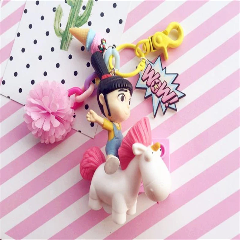 despicable me unicorn keychain