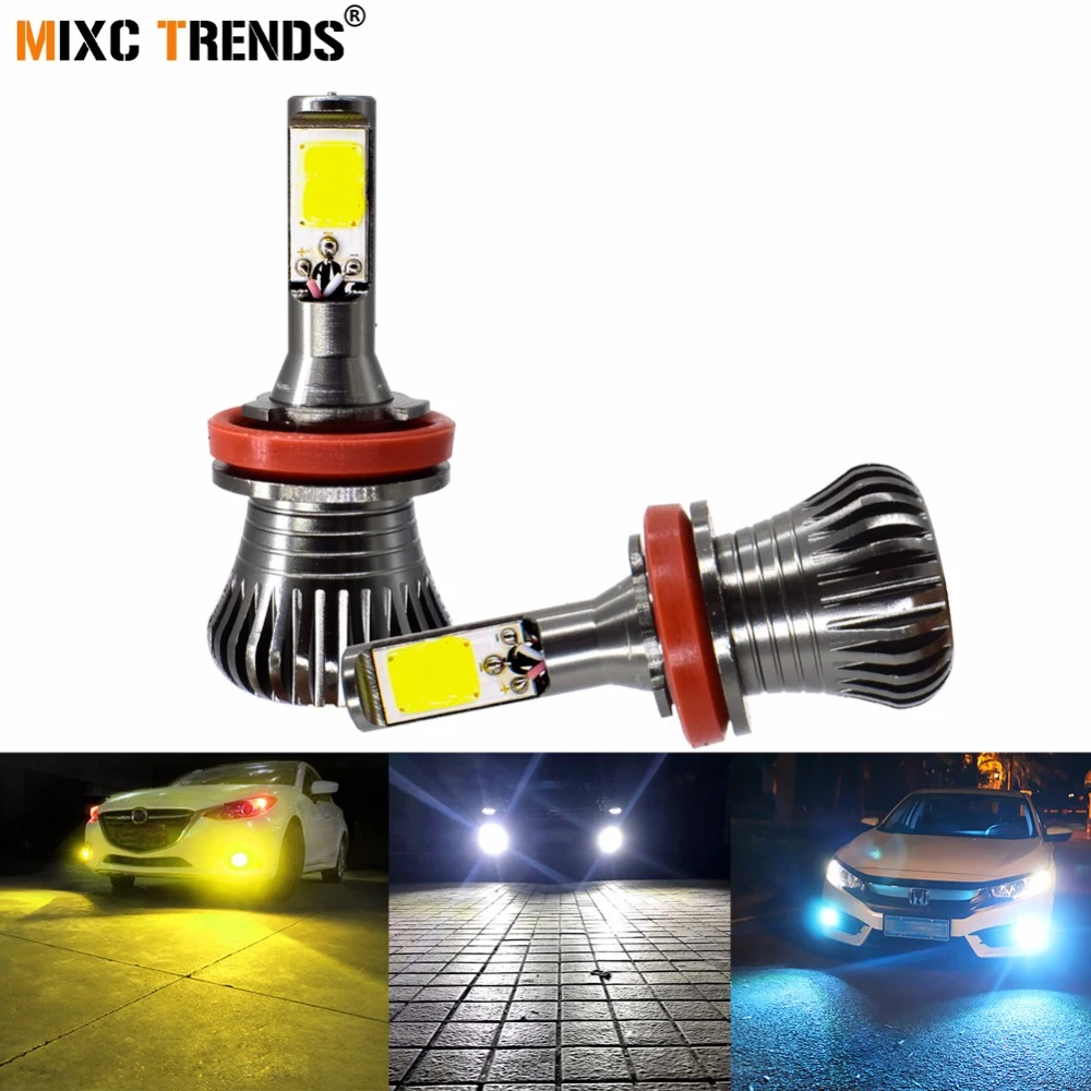 Jammas Double Color Fog Light Yellow White led lightsH1 H4 H3 H7 H11 9005 9006 - 2pc Emitting Color: H1, Wattage: 35w Jammas Double Color Fog Light Yellow White led lightsH1 H4 H3 H7 H11 9005 9006 - 2pc Emitting Color: H1, Wattage: 35w