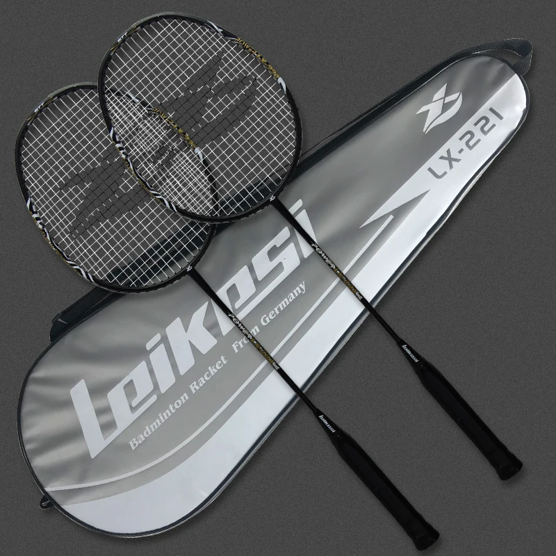 2pcs Aluminium Alloy Badminton Racket Light Weight Easy Handle