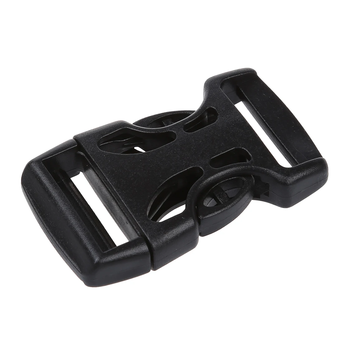 1" Replacement Belt Connecting Black Plastic Quick Release Buckle 2 Pcs