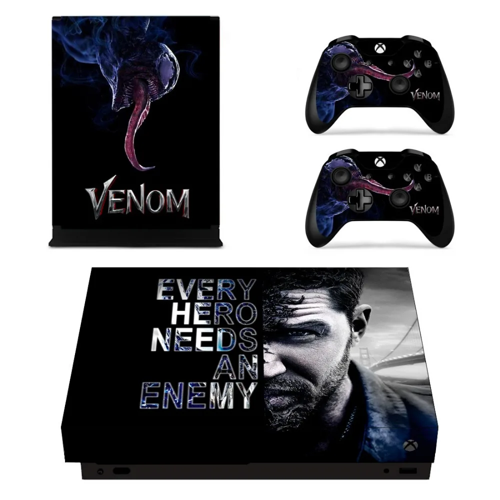 

Venom Sticker Skin For Xbox One X Console Controller Gamepad Stickers Vinyl Decals Skin Game Cover Protector