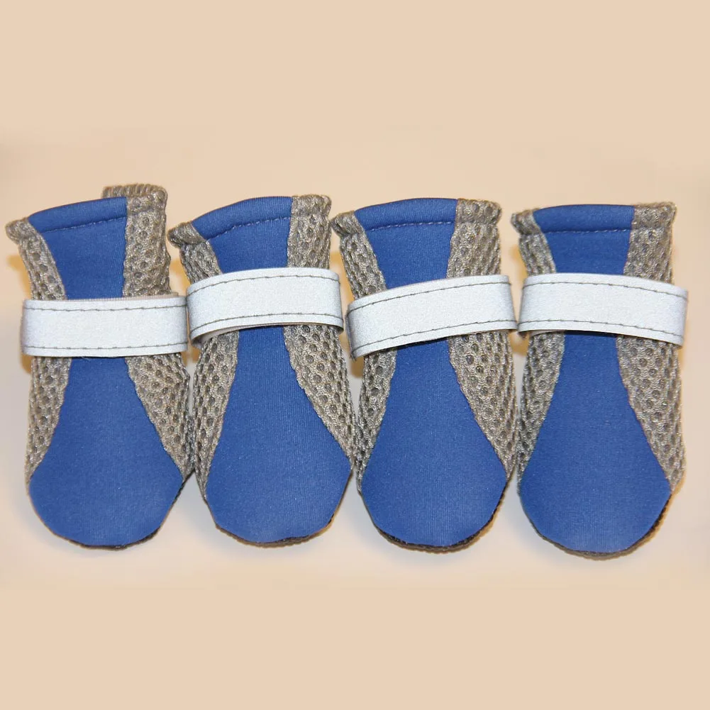 

4 Pcs/Set Spring Autumn Dog Shoes Puppy Foot Protective Non-slip Boots Pet Supplies J2Y