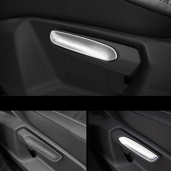 

For Touran 2016-2019 Accessories ABS Matte Chrome Recall Recollection Seat Adjustment Knob Button Switch Trim Car Styling 2pcs