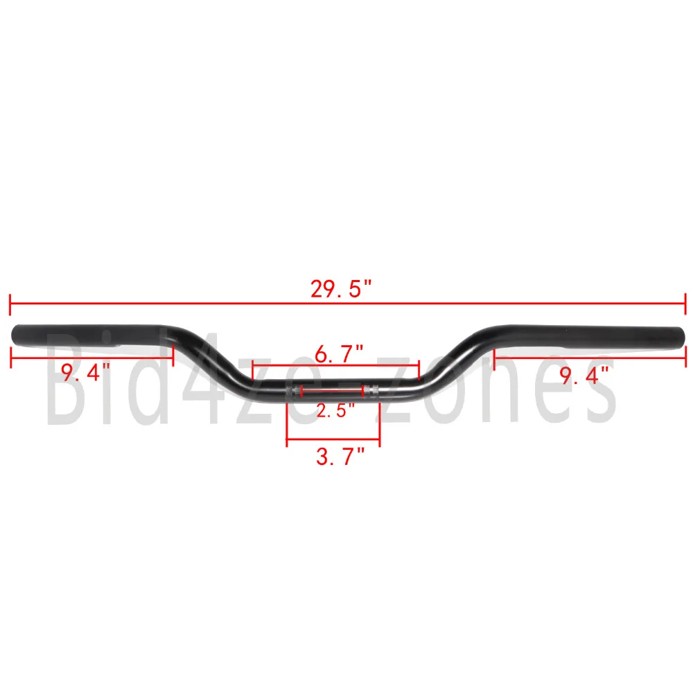 " 25 мм мотоциклетный матовый черный руль 29,5" широкий для Harley Sportster XL 883 1200 все годы