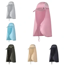 Открытый колпачки закрылков быстросохнущая 360 градусов Зонт с рисунком с обратной стороны для женщин дышащие водонепроницаемые уха шеи крышка аксессуары для спортивной одежды