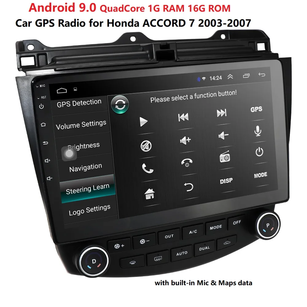 Android 9,0 Автомобильный мультимедийный плеер для Honda Accord 7 2003 2004 2005 2006 2007 автомобильный Радио Видео плеер gps Навигация стерео